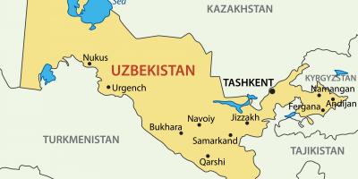 Hauptstadt von Usbekistan-Karte
